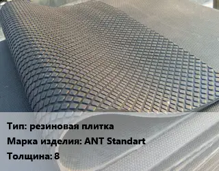 Резиновое покрытие резиновая плитка ANT Standart 8